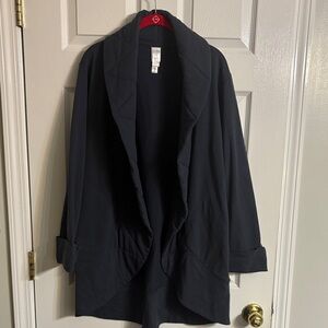 Marla Wynne Chic Open Front Trench Coat